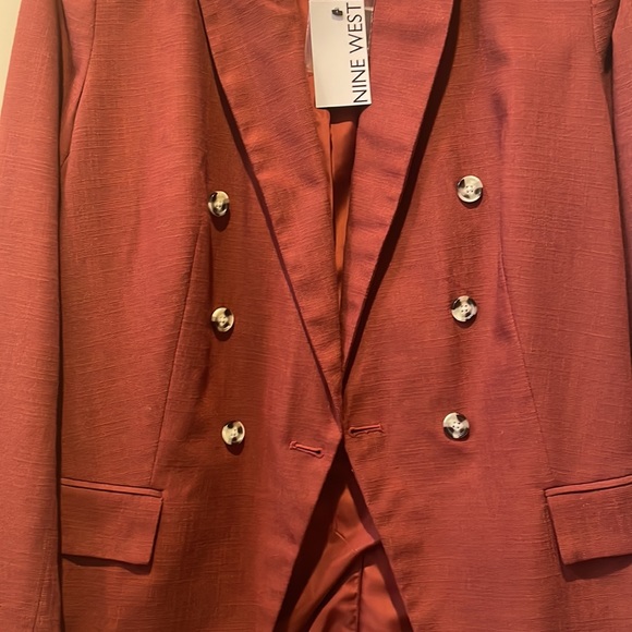 Nine West Burgundy Blazer - Picture 2 of 3